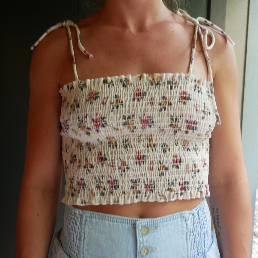 Floral crop top